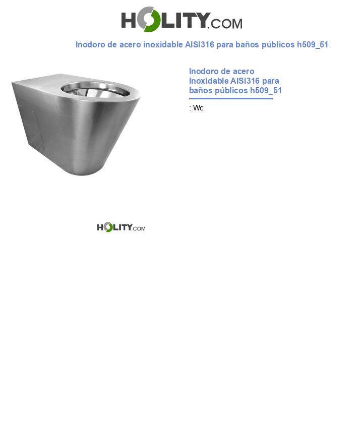Inodoro de acero inoxidable AISI316 para baños públicos h509_51