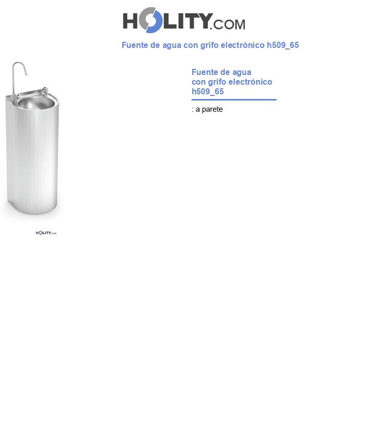 Fuente de agua con grifo electrónico h509_65