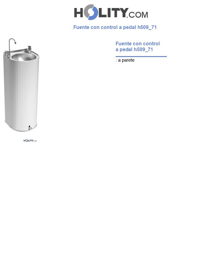 Fuente con control a pedal h509_71