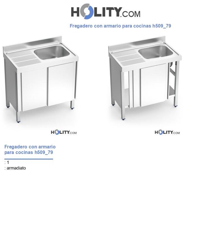 Fregadero con armario para cocinas h509_79