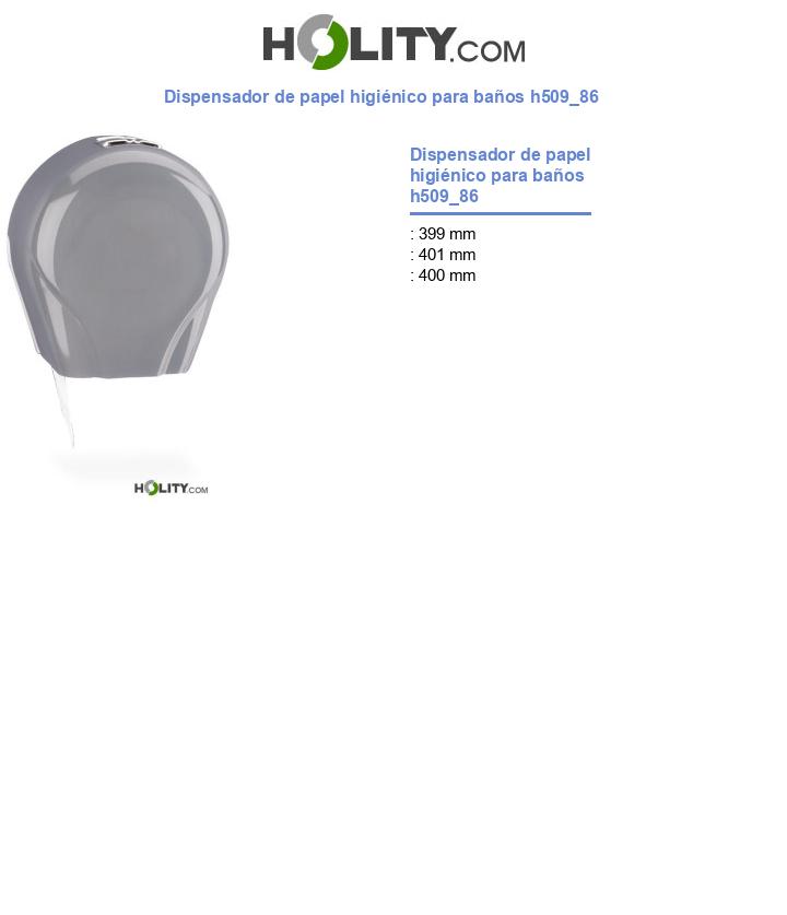 Dispensador de papel higiénico para baños h509_86