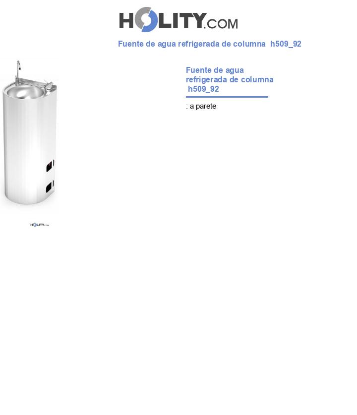 Fuente de agua refrigerada de columna  h509_92