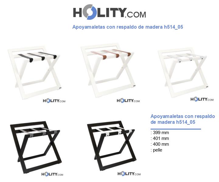 Apoyamaletas con respaldo de madera h514_05