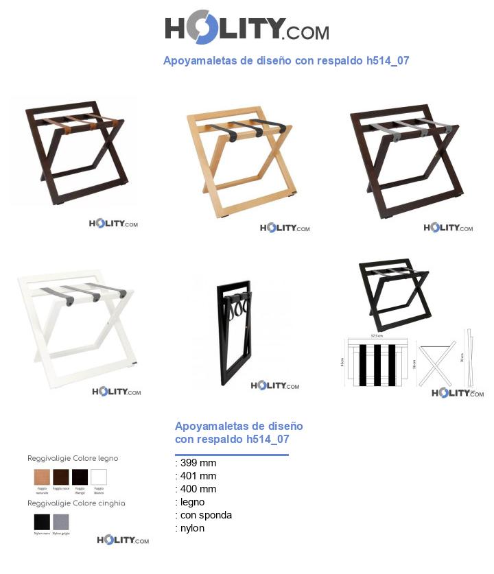 Apoyamaletas de diseño con respaldo h514_07