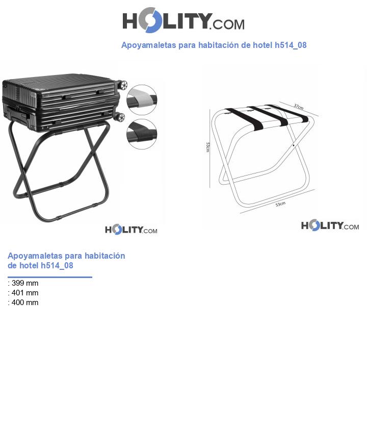 Apoyamaletas para habitación de hotel h514_08