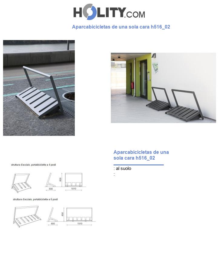 Aparcabicicletas de una sola cara h516_02