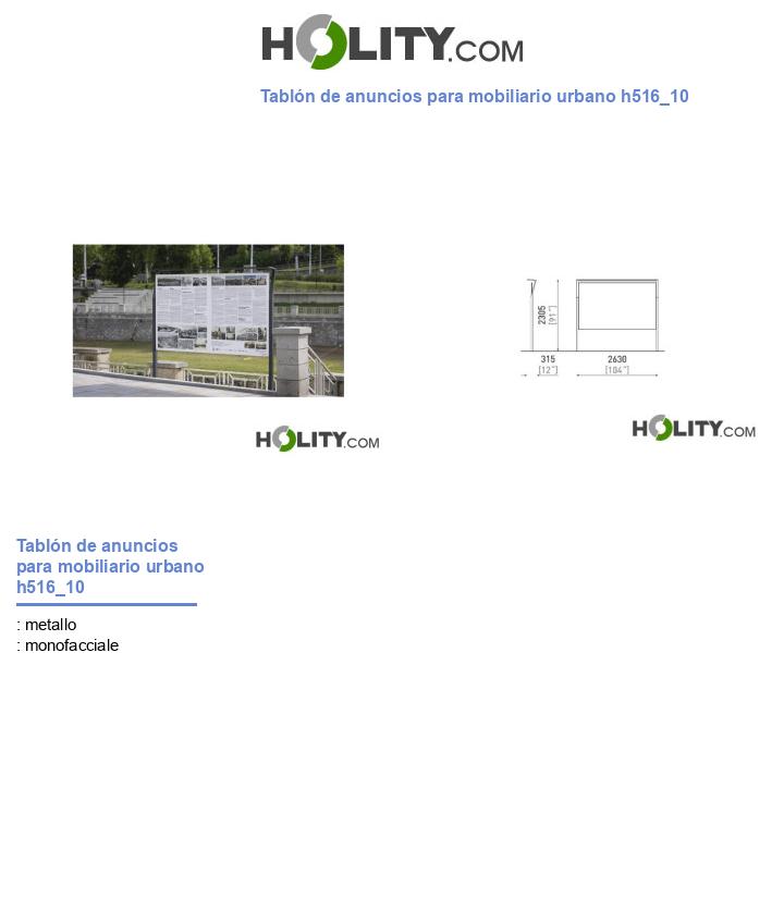 Tablón de anuncios para mobiliario urbano h516_10