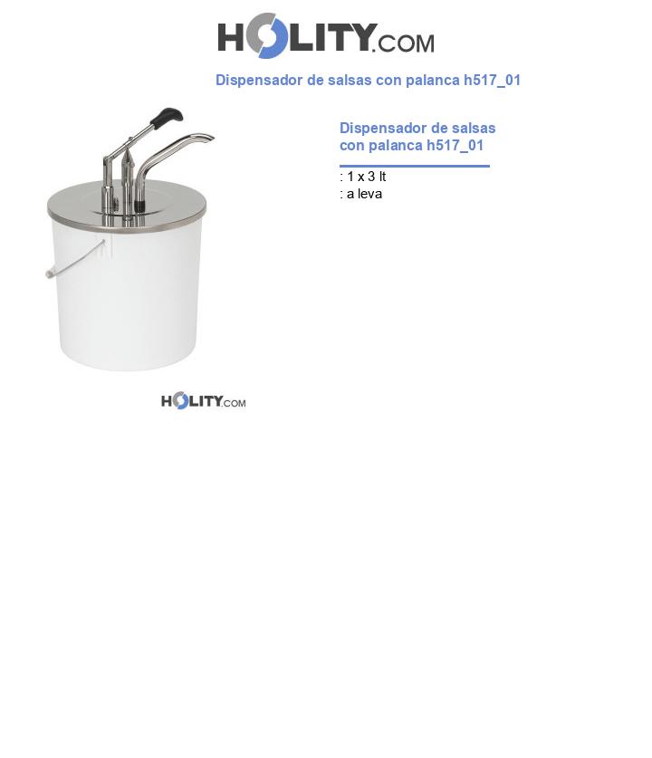 Dispensador de salsas con palanca h517_01
