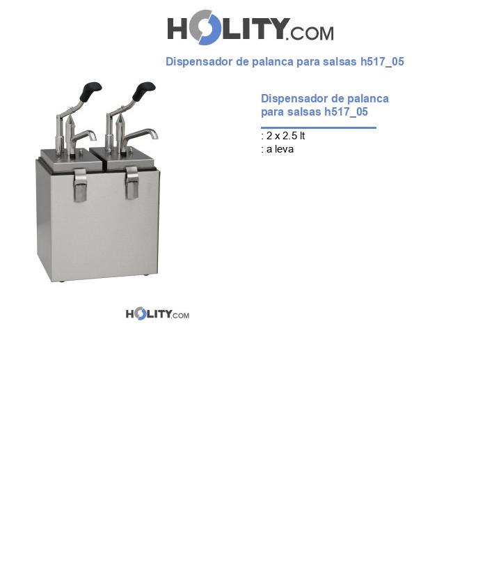 Dispensador de palanca para salsas h517_05