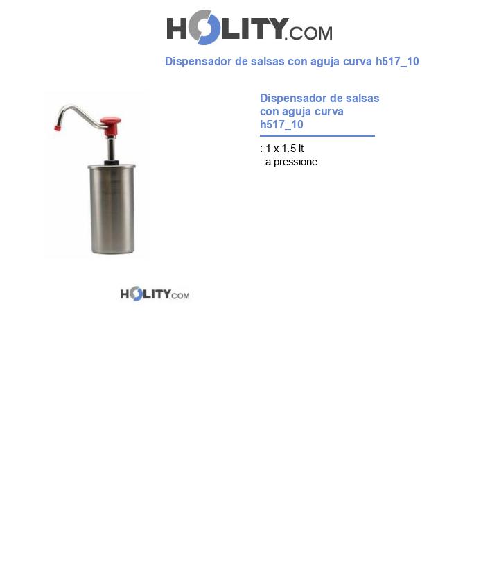 Dispensador de salsas con aguja curva h517_10