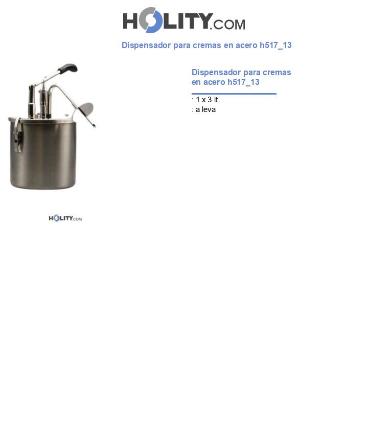 Dispensador para cremas en acero h517_13