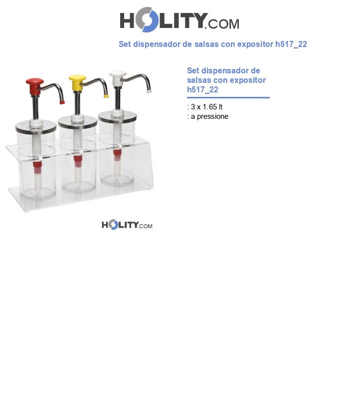 Set dispensador de salsas con expositor h517_22