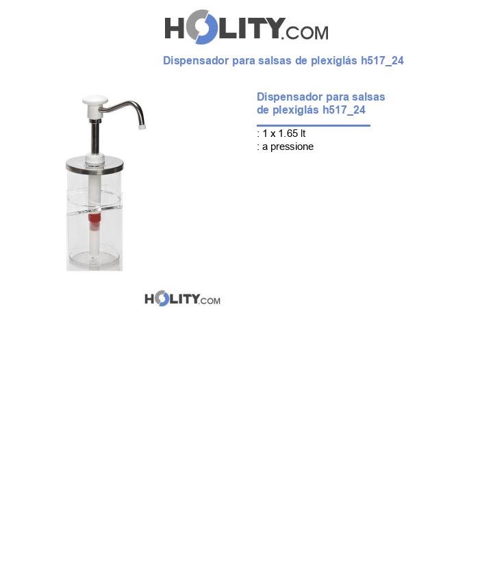Dispensador para salsas de plexiglás h517_24