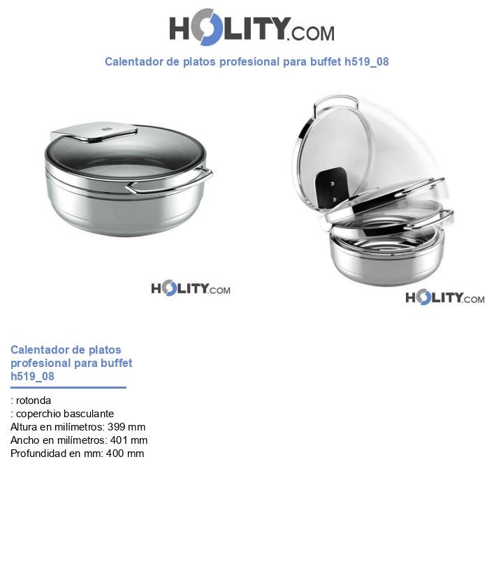 Calentador de platos profesional para buffet h519_08