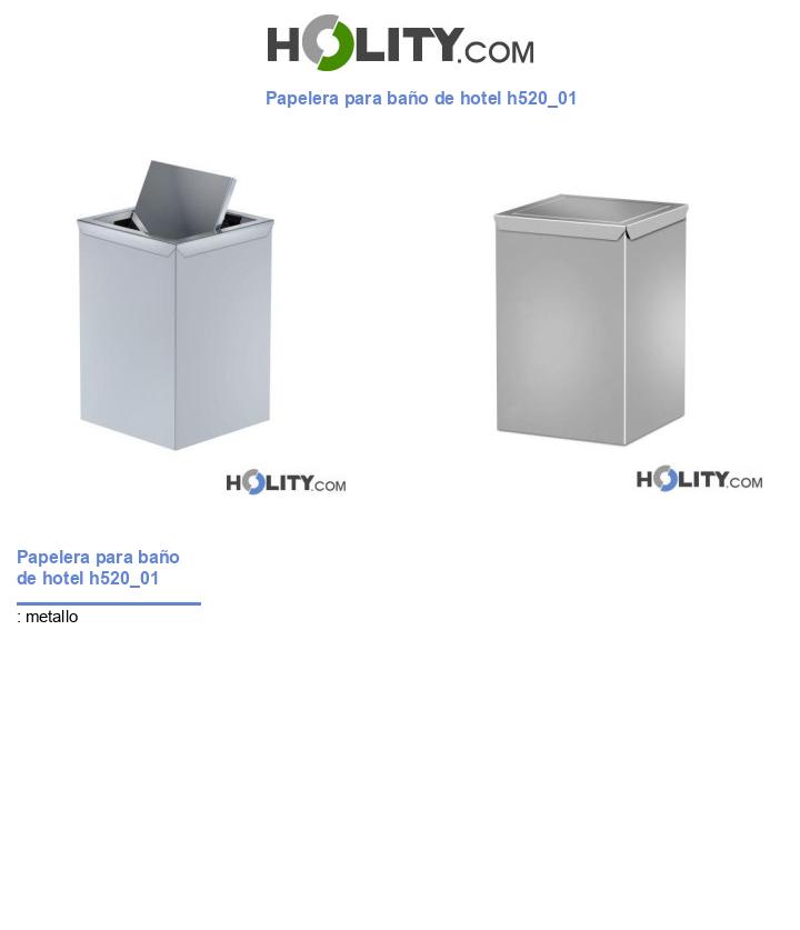 Papelera para baño de hotel h520_01