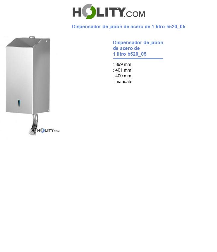 Dispensador de jabón de acero de 1 litro h520_05