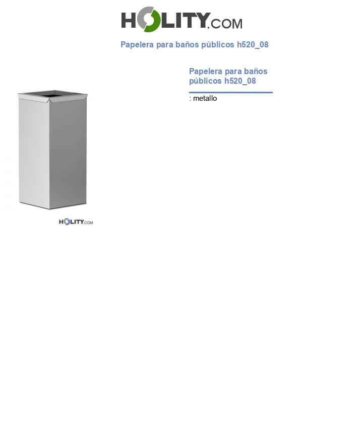 Papelera para baños públicos h520_08