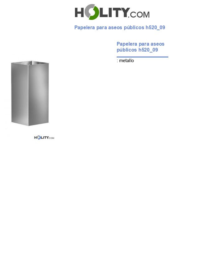 Papelera para aseos públicos h520_09