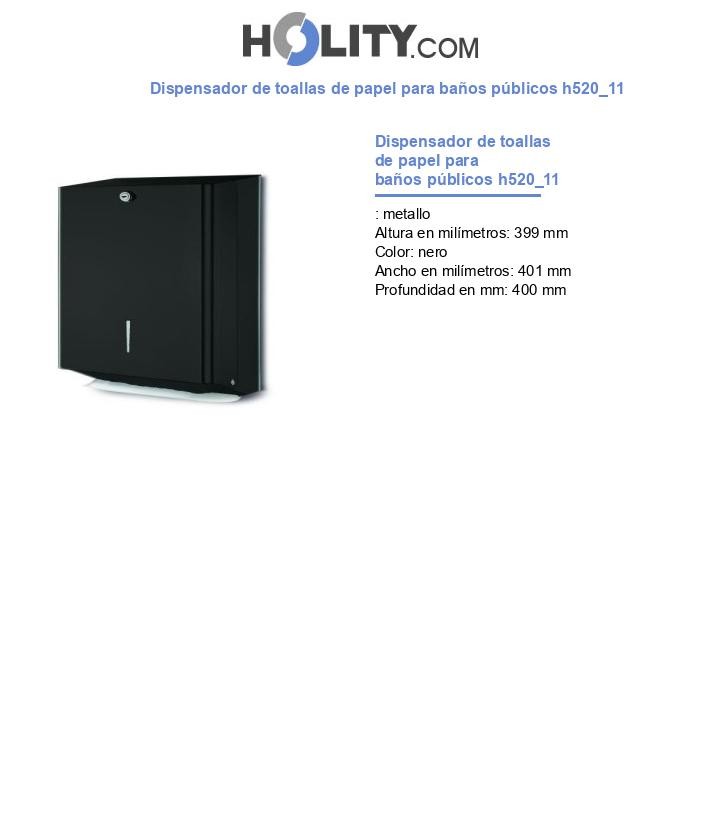 Dispensador de toallas de papel para baños públicos h520_11