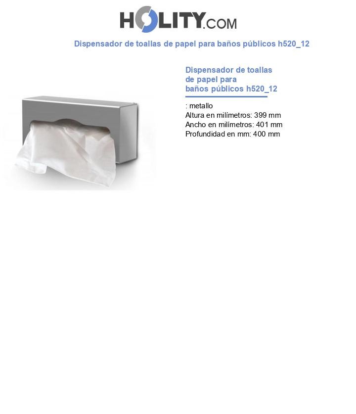 Dispensador de toallas de papel para baños públicos h520_12