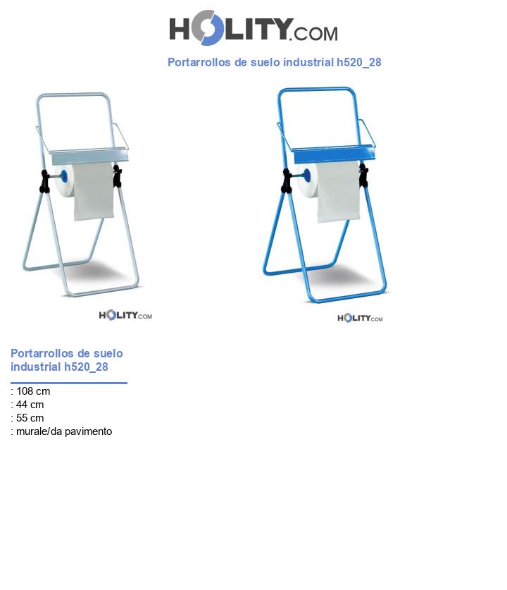 Portarrollos de suelo industrial h520_28