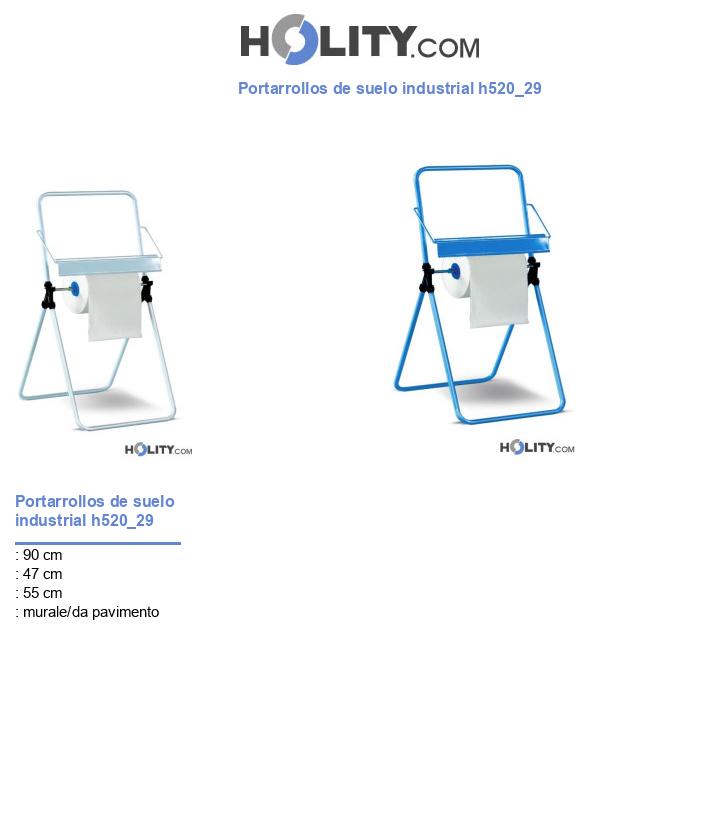 Portarrollos de suelo industrial h520_29