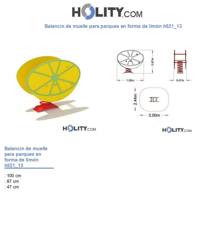 Balancín de muelle para parques en forma de limón h521_13