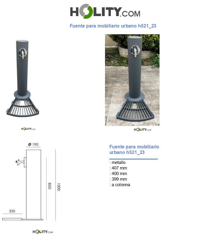 Fuente para mobiliario urbano h521_23