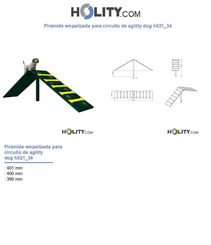 Pirámide empalizada para circuito de agility dog h521_34
