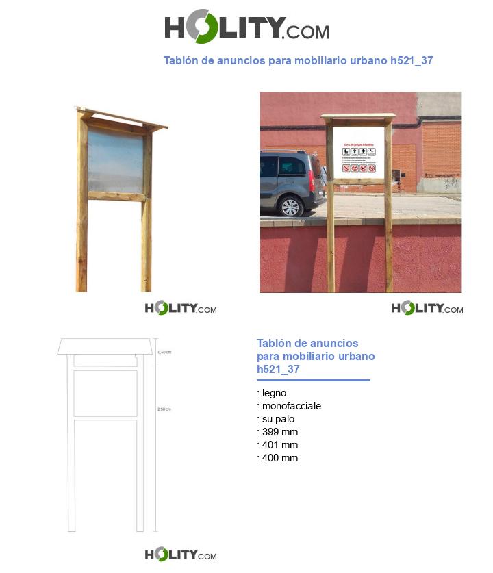 Tablón de anuncios para mobiliario urbano h521_37