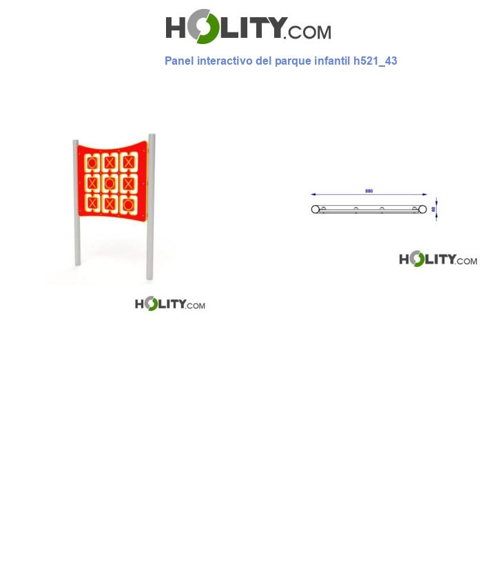 Panel interactivo del parque infantil h521_43