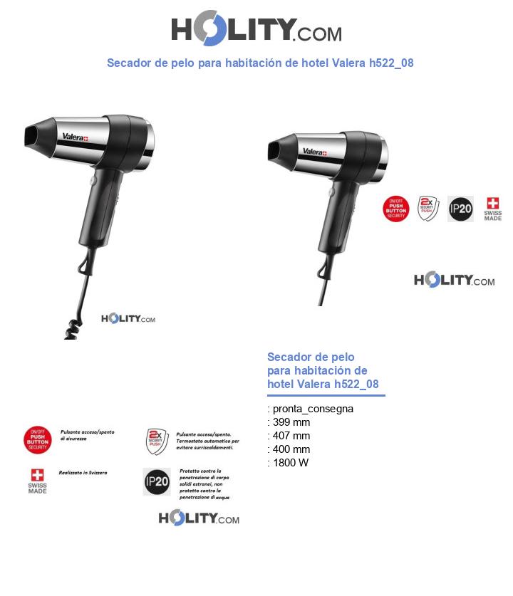 Secador de pelo para habitación de hotel Valera h522_08