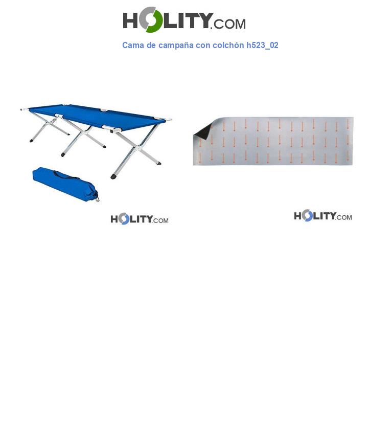 Cama de campaña con colchón h523_02