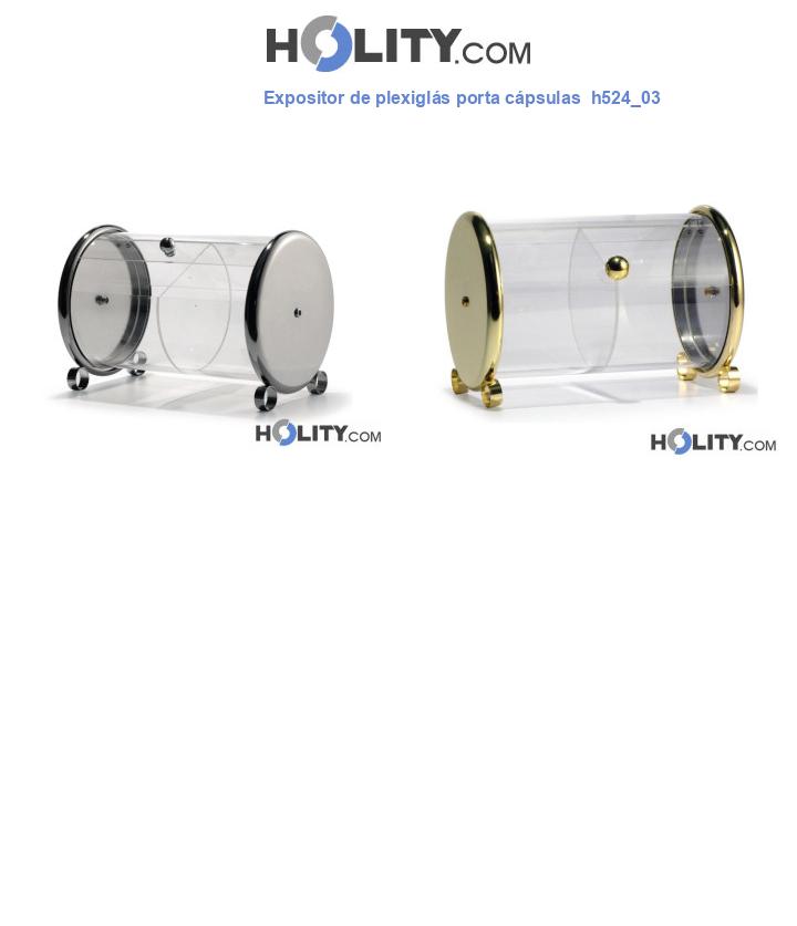 Expositor de plexiglás porta cápsulas  h524_03