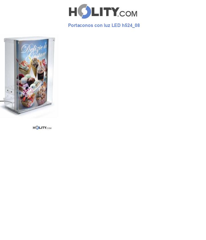 Portaconos con luz LED h524_08