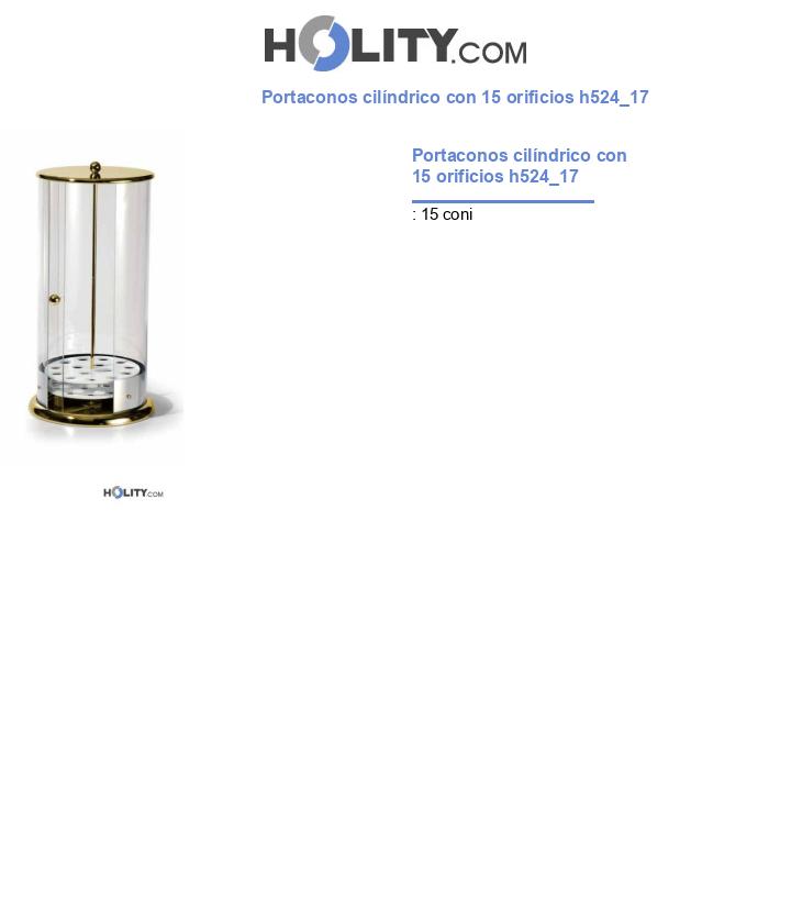 Portaconos cilíndrico con 15 orificios h524_17