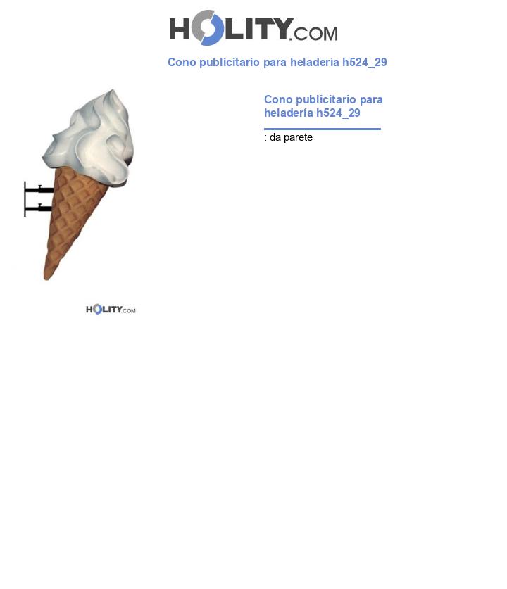 Cono publicitario para heladería h524_29