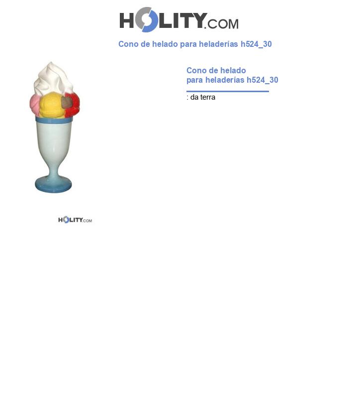 Cono de helado para heladerías h524_30