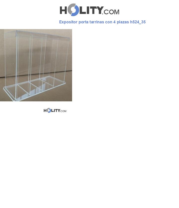 Expositor porta tarrinas con 4 plazas h524_35