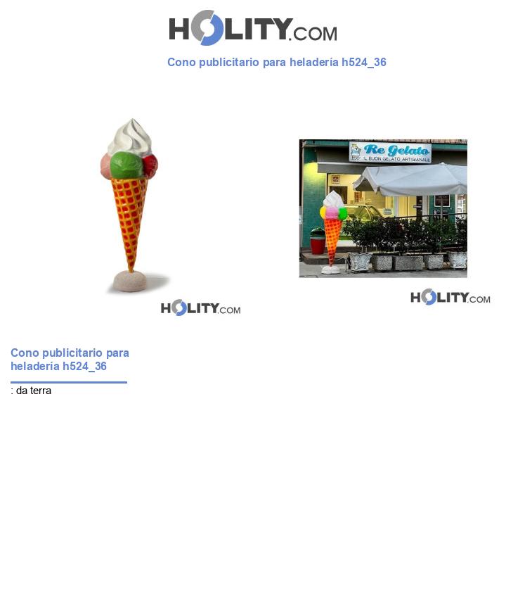 Cono publicitario para heladería h524_36