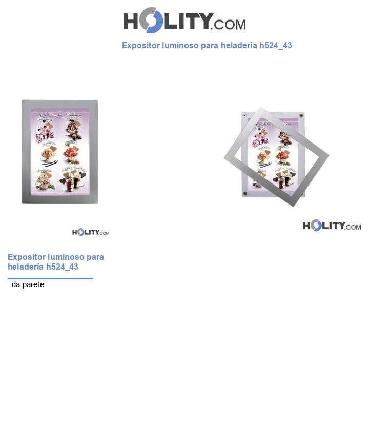 Expositor luminoso para heladería h524_43