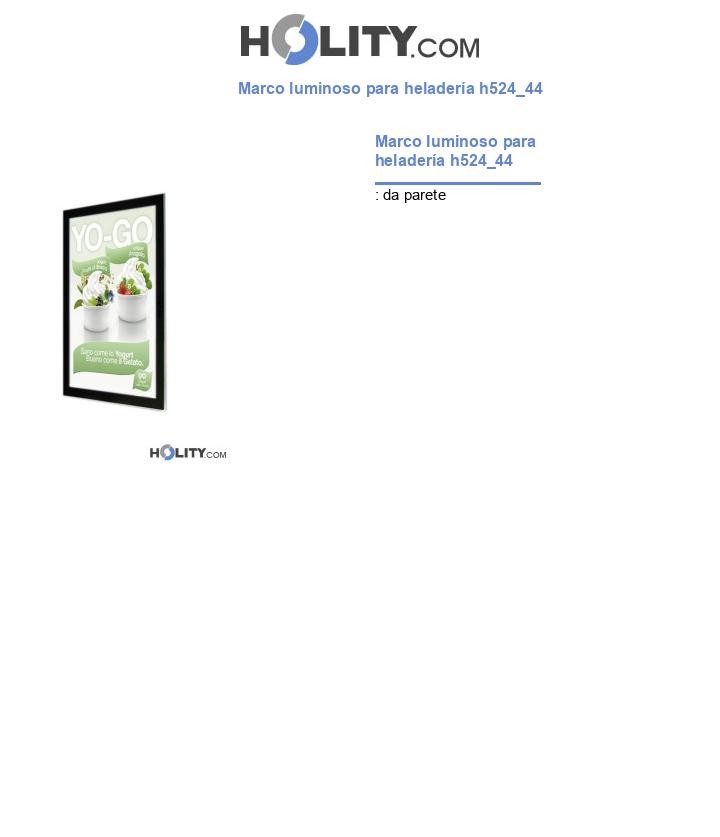 Marco luminoso para heladería h524_44