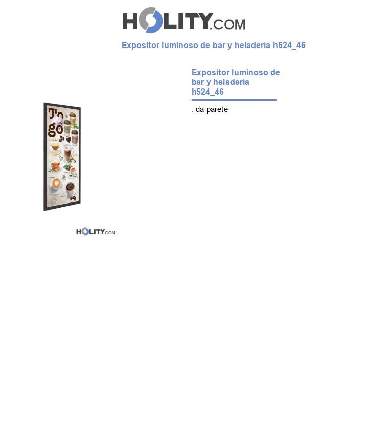 Expositor luminoso de bar y heladerÃa h524_46