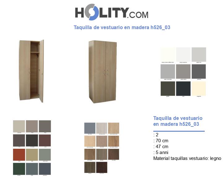 Taquilla de vestuario en madera h526_03