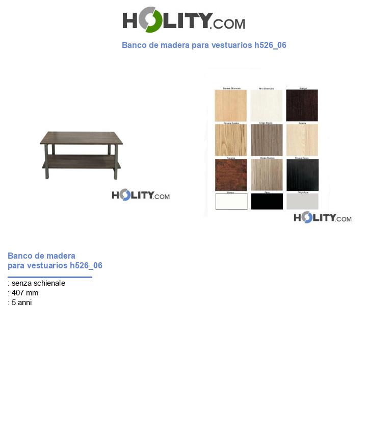Banco de madera para vestuarios h526_06