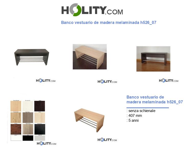 Banco vestuario de madera melaminada h526_07
