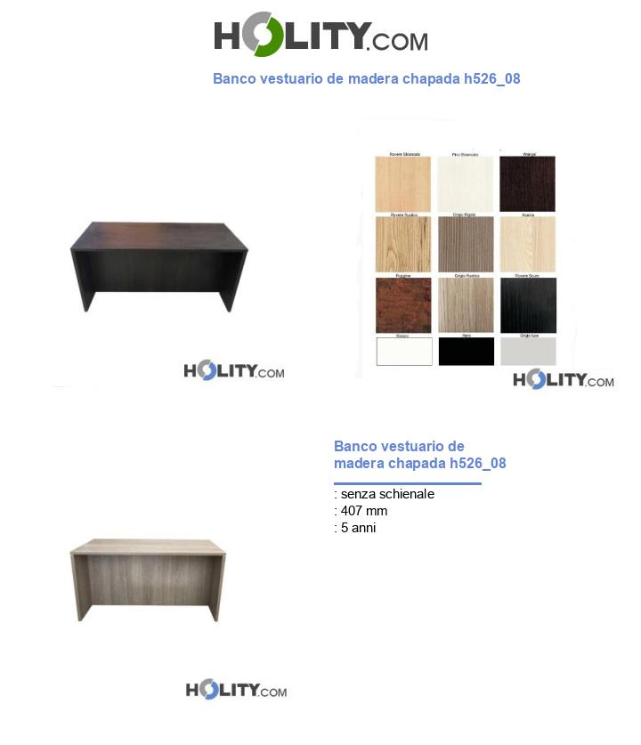 Banco vestuario de madera chapada h526_08