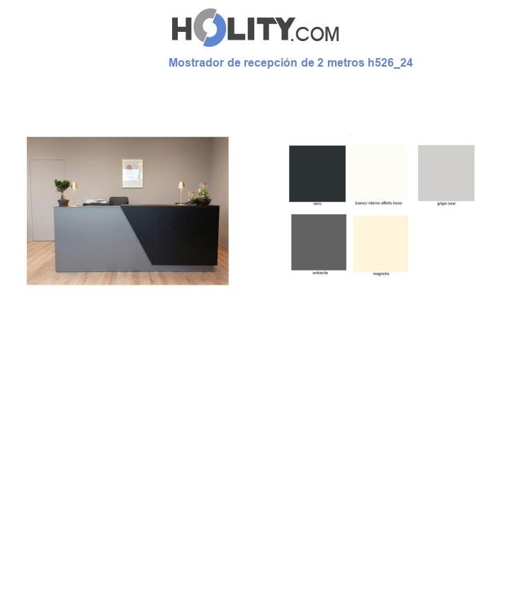 Mostrador de recepción de 2 metros h526_24