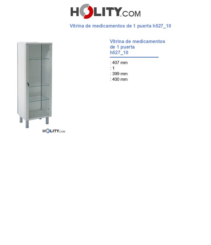 Vitrina de medicamentos de 1 puerta h527_10