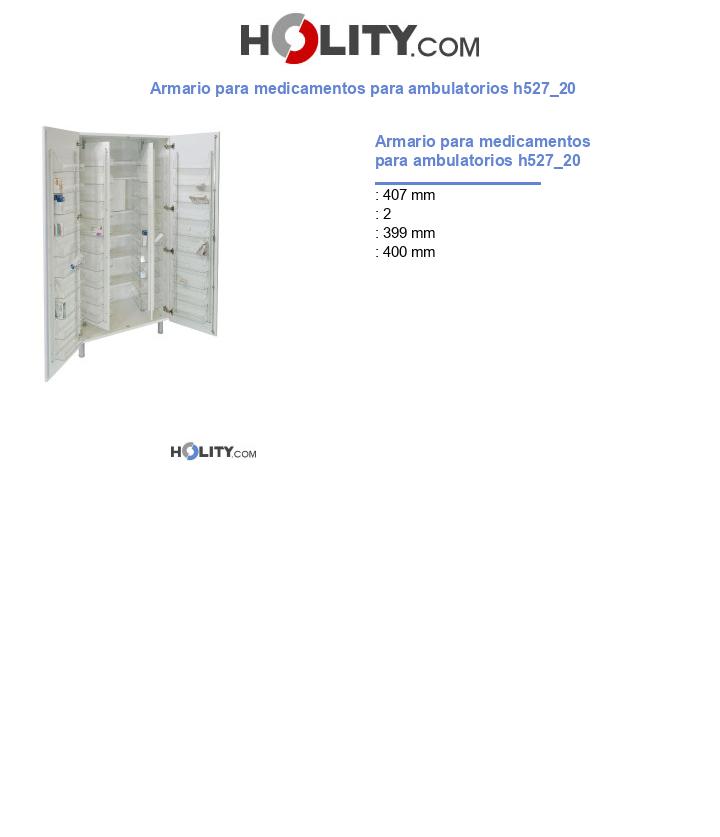 Armario para medicamentos para ambulatorios h527_20